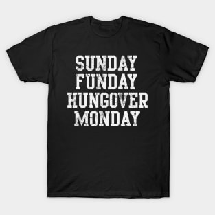 Sunday Funday Hungover Monday Football T-Shirt